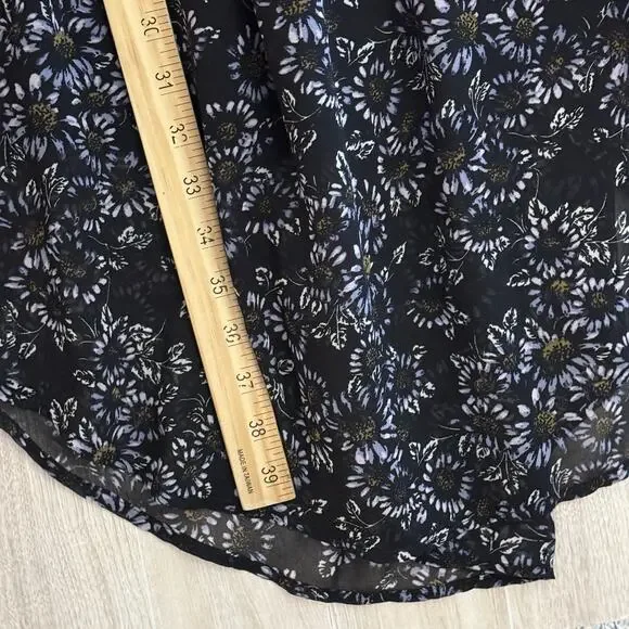Free People Dress Open Back Size XS Black & Purple Floral Boho Charlotte Lace - Picture 13 of 16